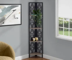 Monarch Geometric 4-Shelf Corner Bookcase -Furniture Specialty Shop 810512947 1