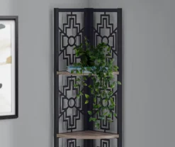 Monarch Geometric 4-Shelf Corner Bookcase -Furniture Specialty Shop 810512947 4