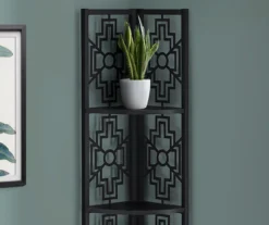 Monarch Geometric 4-Shelf Corner Bookcase -Furniture Specialty Shop 810512948 4