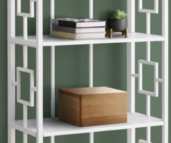 White Square 4-Shelf Open Bookcase -Furniture Specialty Shop 810512949 4