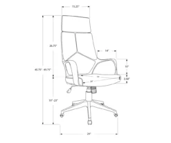 Monarch Modern Executive Office Chair -Furniture Specialty Shop 810512971 11