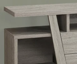 60" Dark Taupe 2-Drawer TV Stand -Furniture Specialty Shop 810512981 4