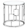 Silver Greek Key End Table -Furniture Specialty Shop 810512997 2