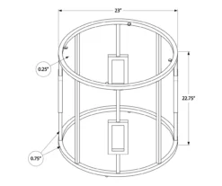 Silver Greek Key End Table -Furniture Specialty Shop 810512997 3