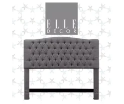 Gray Celeste Upholstered Queen Headboard -Furniture Specialty Shop 810513487