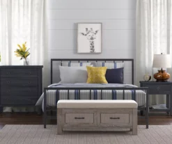 Black Evans King Platform Bed -Furniture Specialty Shop 810513490 8