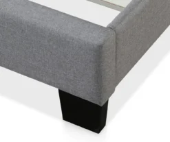 Gray Upholstered Shelter Wingback Queen Bed -Furniture Specialty Shop 810513491 10