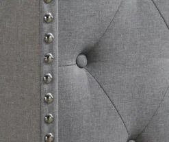 Gray Upholstered Shelter Wingback Queen Bed -Furniture Specialty Shop 810513491 8