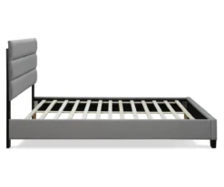 Gray Hudson Queen Upholstered Linen Fabric Bed -Furniture Specialty Shop 810513495 12