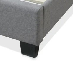 Gray Hudson Queen Upholstered Linen Fabric Bed -Furniture Specialty Shop 810513495 8