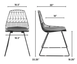 Vivi Metal Dining Chairs, 2-Pack 41 Vivi Metal Dining Chairs, 2-Pack -Furniture Specialty Shop 810513497 6