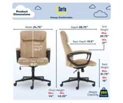 Serta Hannah Office Chair -Furniture Specialty Shop 810513511 A0 3