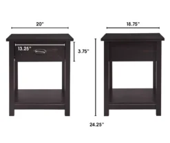 Baily Black Nightstand -Furniture Specialty Shop 810513516 4