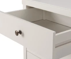 White Finley Wood 3-Drawer Nightstand -Furniture Specialty Shop 810513520 10