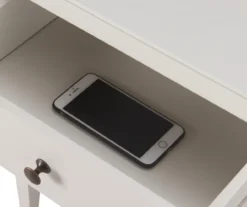 White Finley Wood 3-Drawer Nightstand -Furniture Specialty Shop 810513520 11