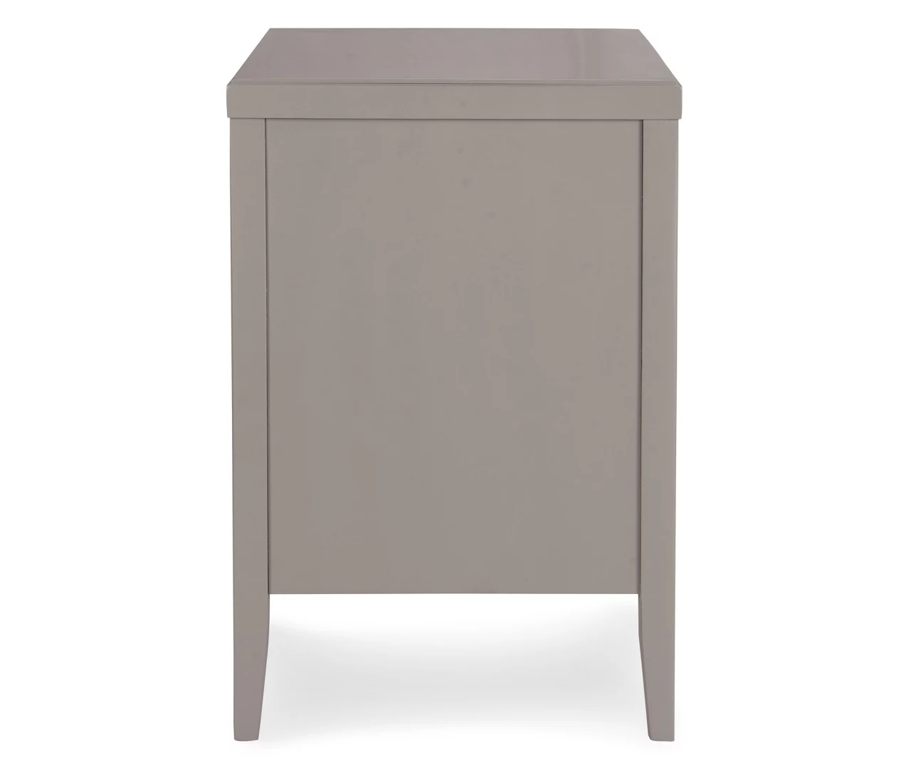 Gray Finley Wood 3-Drawer Nightstand 10 Gray Finley Wood 3-Drawer Nightstand - Image 8