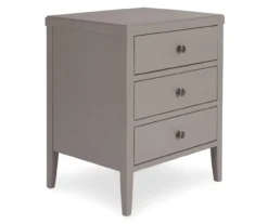 Gray Finley Wood 3-Drawer Nightstand 14 Gray Finley Wood 3-Drawer Nightstand -Furniture Specialty Shop 810513522 2