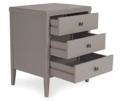 Gray Finley Wood 3-Drawer Nightstand 18 Gray Finley Wood 3-Drawer Nightstand -Furniture Specialty Shop 810513522 6