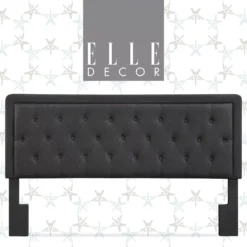 Charcoal Gray Amery Upholstered King Headboard -Furniture Specialty Shop 810513527