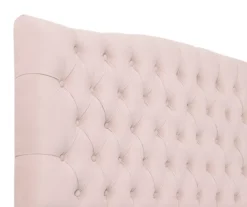 French Blush Pink Celeste Upholstered King Headboard -Furniture Specialty Shop 810513528 4