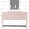 French Blush Pink Celeste Upholstered Queen Headboard -Furniture Specialty Shop 810513529