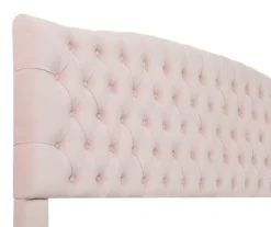 French Blush Pink Celeste Upholstered Queen Headboard -Furniture Specialty Shop 810513529 4