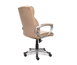 Fawn Tan Linen Executive Office Chair -Furniture Specialty Shop 810513549 6