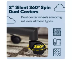 Hannah Black Bonded Leather Office Chair -Furniture Specialty Shop 810513552 A0 9