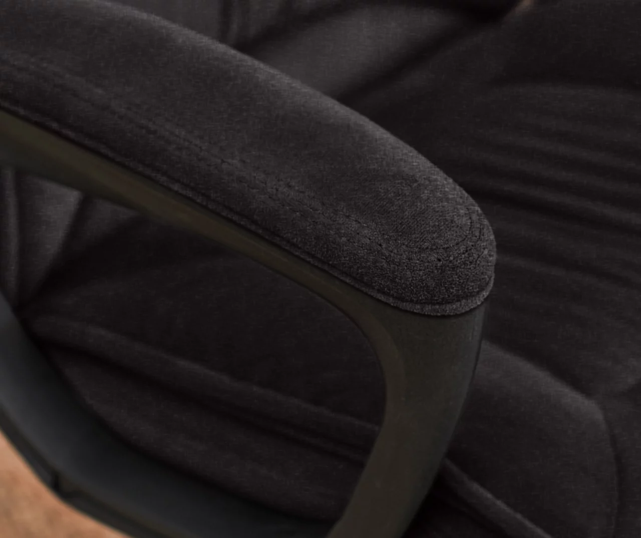 Hannah Charcoal Gray Microfiber Office Chair 7 Hannah Charcoal Gray Microfiber Office Chair - Image 5