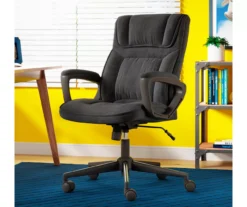 Hannah Charcoal Gray Microfiber Office Chair 24 Hannah Charcoal Gray Microfiber Office Chair -Furniture Specialty Shop 810513553 A0 12