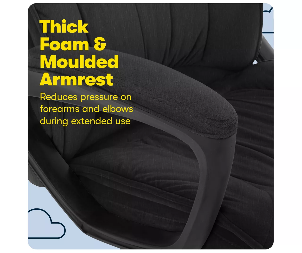 Hannah Charcoal Gray Microfiber Office Chair 10 Hannah Charcoal Gray Microfiber Office Chair - Image 8