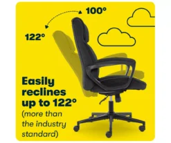 Hannah Charcoal Gray Microfiber Office Chair 28 Hannah Charcoal Gray Microfiber Office Chair -Furniture Specialty Shop 810513553 A0 8