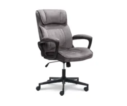 Gray & Black Executive Office Chair -Furniture Specialty Shop 810513554 2