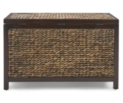 Rustic Black Wicker Storage Trunk -Furniture Specialty Shop 810513555 15