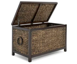 Rustic Black Wicker Storage Trunk -Furniture Specialty Shop 810513555 4