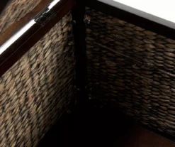 Rustic Black Wicker Storage Trunk -Furniture Specialty Shop 810513555 8