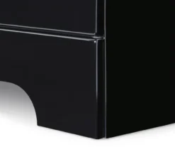 Black Hudson 2-Drawer Wood Nightstand -Furniture Specialty Shop 810513557 10