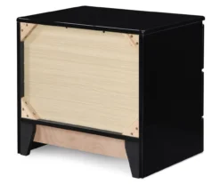 Black Hudson 2-Drawer Wood Nightstand -Furniture Specialty Shop 810513557 13