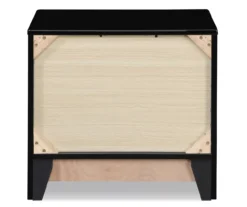 Black Hudson 2-Drawer Wood Nightstand -Furniture Specialty Shop 810513557 15