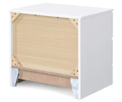 White Hudson 2-Drawer Wood Nightstand -Furniture Specialty Shop 810513558 13