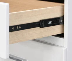 White Hudson 2-Drawer Wood Nightstand -Furniture Specialty Shop 810513558 9