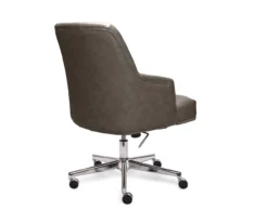 Leighton Gray Memory Foam Bonded Leather Office Chair -Furniture Specialty Shop 810513560 13