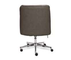 Leighton Gray Memory Foam Bonded Leather Office Chair -Furniture Specialty Shop 810513560 14