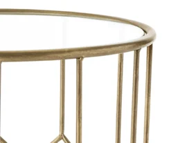 Gold Harper Side Table -Furniture Specialty Shop 810513567 4