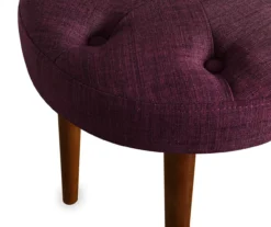 Penelope Eggplant Tufted Stool -Furniture Specialty Shop 810513574 4