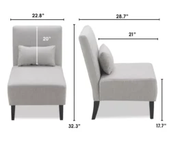 Serta Palisades Slipper Chair With Pillow -Furniture Specialty Shop 810513584 5