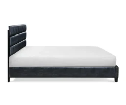Black Channel Tufted King Upholstered Bed Frame 24 Black Channel Tufted King Upholstered Bed Frame -Furniture Specialty Shop 810513588 11