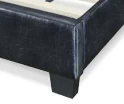 Black Channel Tufted King Upholstered Bed Frame 28 Black Channel Tufted King Upholstered Bed Frame -Furniture Specialty Shop 810513588 8