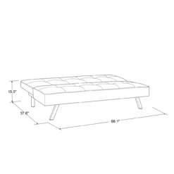 Corey Black Convertible Sofa -Furniture Specialty Shop 810514243 111