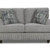 Canton Chenille Roll Arm Loveseat 1 Canton Chenille Roll Arm Loveseat -Furniture Specialty Shop 810516359